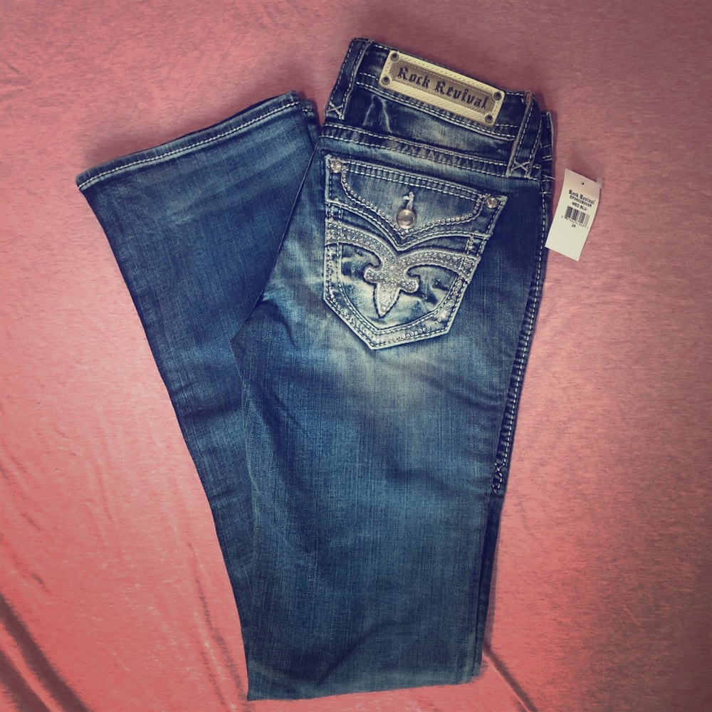 ⛔️SOLD⛔️ NWT ✨ Rock Revival ‘Greer’ bootcut sz 26